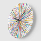 抽象芸術数々のアートカラーバースト壁時計 ラージ壁時計 (傾斜)