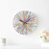 抽象芸術数々のアートカラーバースト壁時計 ラージ壁時計 (ホーム)