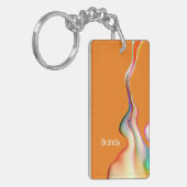 抽象芸術数々のア絵を描ートカラー キーホルダー (正面左)