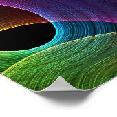 抽象芸術数々のカラフル ポスター (角)