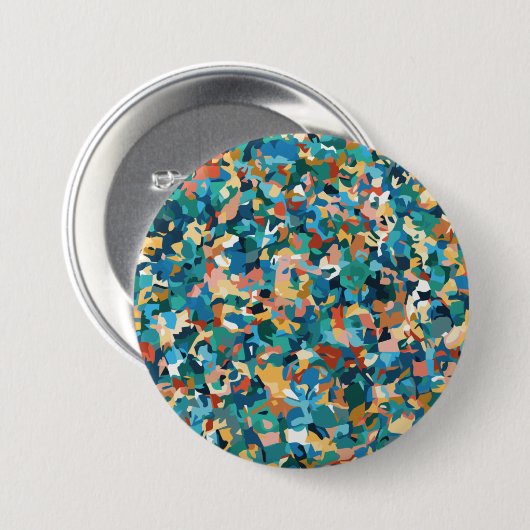 抽象芸術数々のカラーのアートとホームデコール 缶バッジ (正面&裏面)