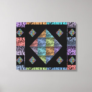 抽象芸術数々のカラーのチューリップキャンバスアート(20 X 16) キャンバスプリント