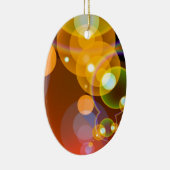 抽象芸術数々のカラーのフレア セラミックオーナメント (右)