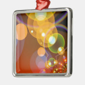 抽象芸術数々のカラーのフレア メタルオーナメント (左)