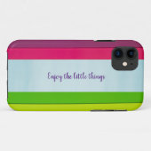 抽象芸術数々のカラーストライプのIPhoneケース Case-Mate iPhoneケース (裏面(横))