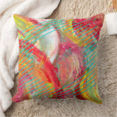 抽象芸術数々のカラー表現主義ラ絵を描イン クッション (ブランケット)