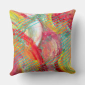 抽象芸術数々のカラー表現主義ラ絵を描イン クッション (裏面)