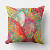 抽象芸術数々のカラー表現主義ラ絵を描イン クッション (正面)