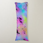 抽象芸術数々の斑色 ボディピロー (正面縦)