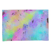 抽象芸術数々の斑色 枕カバー (正面右)