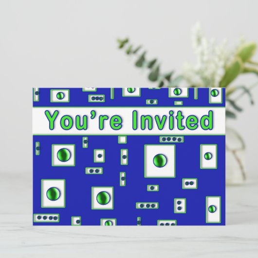 抽象芸術数々の目的招待状- 招待状 (スタンド正面)