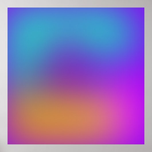 抽象芸術数々の色のグラデーション背景 ポスター (正面)
