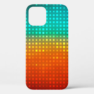 抽象芸術数々の色のサッカーやサッカーの背景 iPhone 12ケース