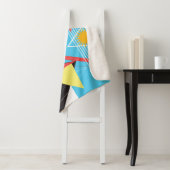 抽象芸術数々の色のジオメトリオブジェクトの背景 シェルパブランケット (インサイチュ)