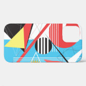 抽象芸術数々の色のジオメトリオブジェクトの背景 Case-Mate iPhoneケース (裏面 (横))