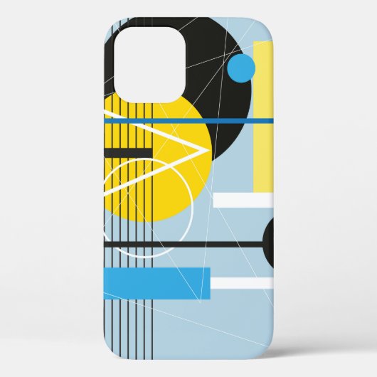 抽象芸術数々の色のジオメトリオブジェクトの背景 Case-Mate iPhoneケース (裏面)