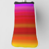 抽象芸術数々の色のストライプ ゴルフヘッドカバー (回転90)