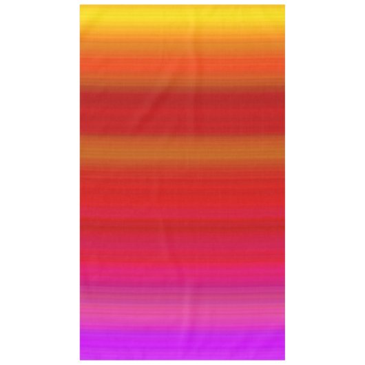 抽象芸術数々の色のストライプ テーブルクロス (正面)