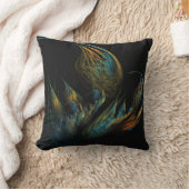 抽象芸術数々の色のフラクタル枕 クッション (ブランケット)