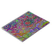 抽象芸術数々の色のラインノートブック ノートブック (左側)