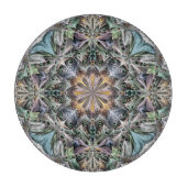 抽象芸術数々の色の多肉性ガーデンロゼット カッティングボード (正面)