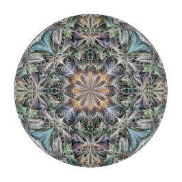 抽象芸術数々の色の多肉性ガーデンロゼット カッティングボード