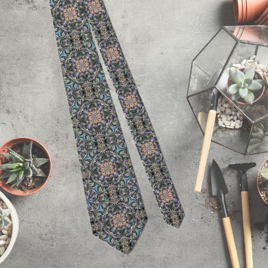 抽象芸術数々の色の多肉性ガーデンロゼット ネクタイ