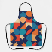 抽象芸術数々の色の幾何形状パターン エプロン (正面)