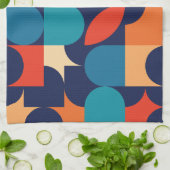 抽象芸術数々の色の幾何形状パターン キッチンタオル (折り畳み)