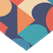 抽象芸術数々の色の幾何形状パターン ショートテーブルランナー (コーナー)