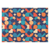 抽象芸術数々の色の幾何形状パターン テーブルクロス (正面(横))