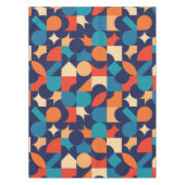 抽象芸術数々の色の幾何形状パターン テーブルクロス (正面)