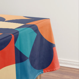 抽象芸術数々の色の幾何形状パターン テーブルクロス