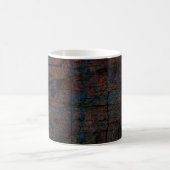 抽象芸術数々の色の背景グランジ(背景) コーヒーマグカップ (中央)