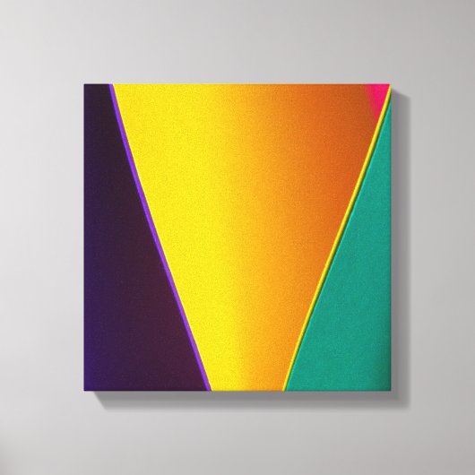 抽象芸術数々の色の背景 キャンバスプリント (正面)