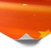 抽象芸術数々の色の背景。華麗な円 ポスター (角)