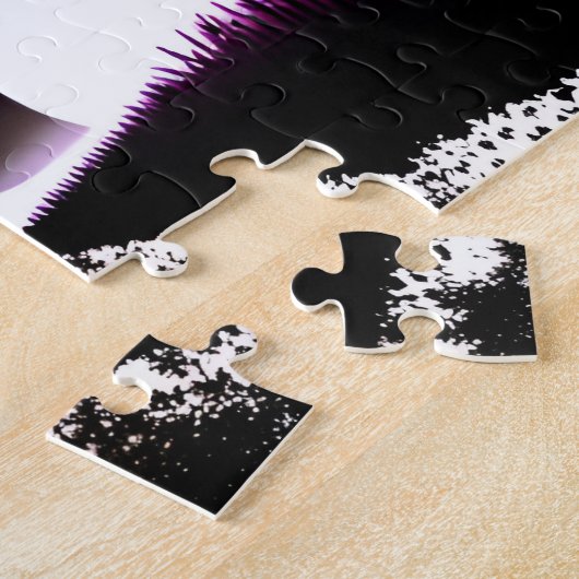 抽象芸術数々の色の魔法と魅惑の森 ジグソーパズル (側面)