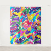 抽象芸術数々の色の タペストリー (正面)