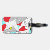 抽象芸術数々の色の ラゲッジタグ (裏面横)