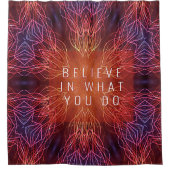 抽象芸術数々の色シャワーカーテン シャワーカーテン (正面)