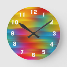 抽象芸術数々の色ストローのアクリル時計 ラウンド壁時計