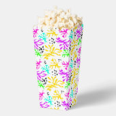 抽象芸術数々の色ネオン模様 フェイバーボックス (はじけた状態)