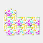 抽象芸術数々の色ネオン模様 フェイバーボックス (折り畳みなし)