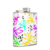 抽象芸術数々の色ネオン模様 フラスク (右)