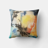 抽象芸術数々の色装飾用クッション クッション (裏面)