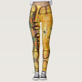 抽象芸術数々の色顔芸術 レギンス (正面)