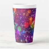 抽象芸術数々の色《写真》ぼけ味背景–25363 カフェラテマグ (正面)