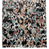 抽象芸術斑状迷彩柄 シャワーカーテン (正面)