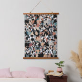 抽象芸術斑状迷彩柄 吊り下げ型タペストリー (寝室)