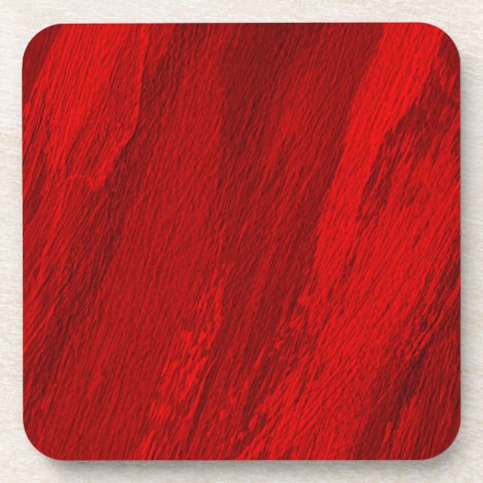 抽象芸術斜めの赤いデザイン コースター (正面)